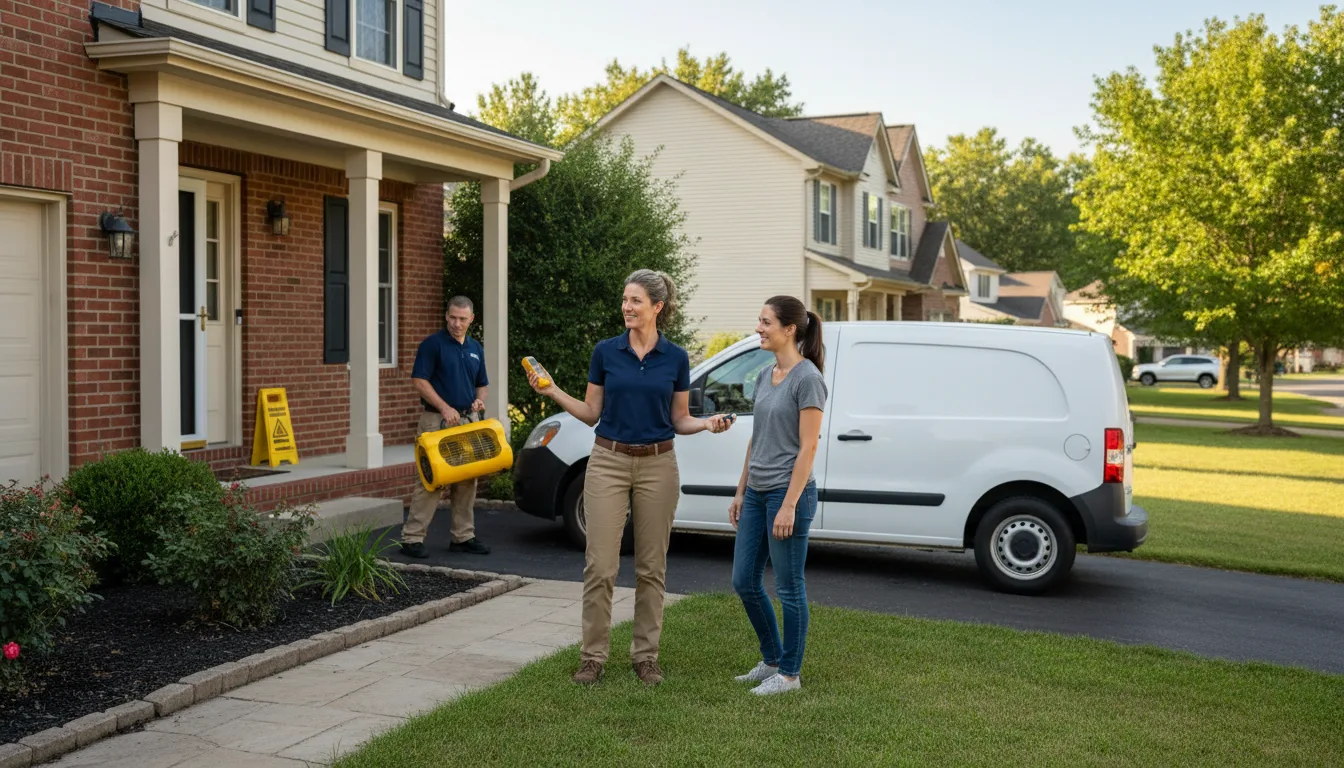 Residential water damage restoration in Cerro Gordo, NC